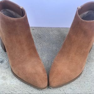 MK michael kors Suede Ankle Boots Tan Sz 7 1/2
